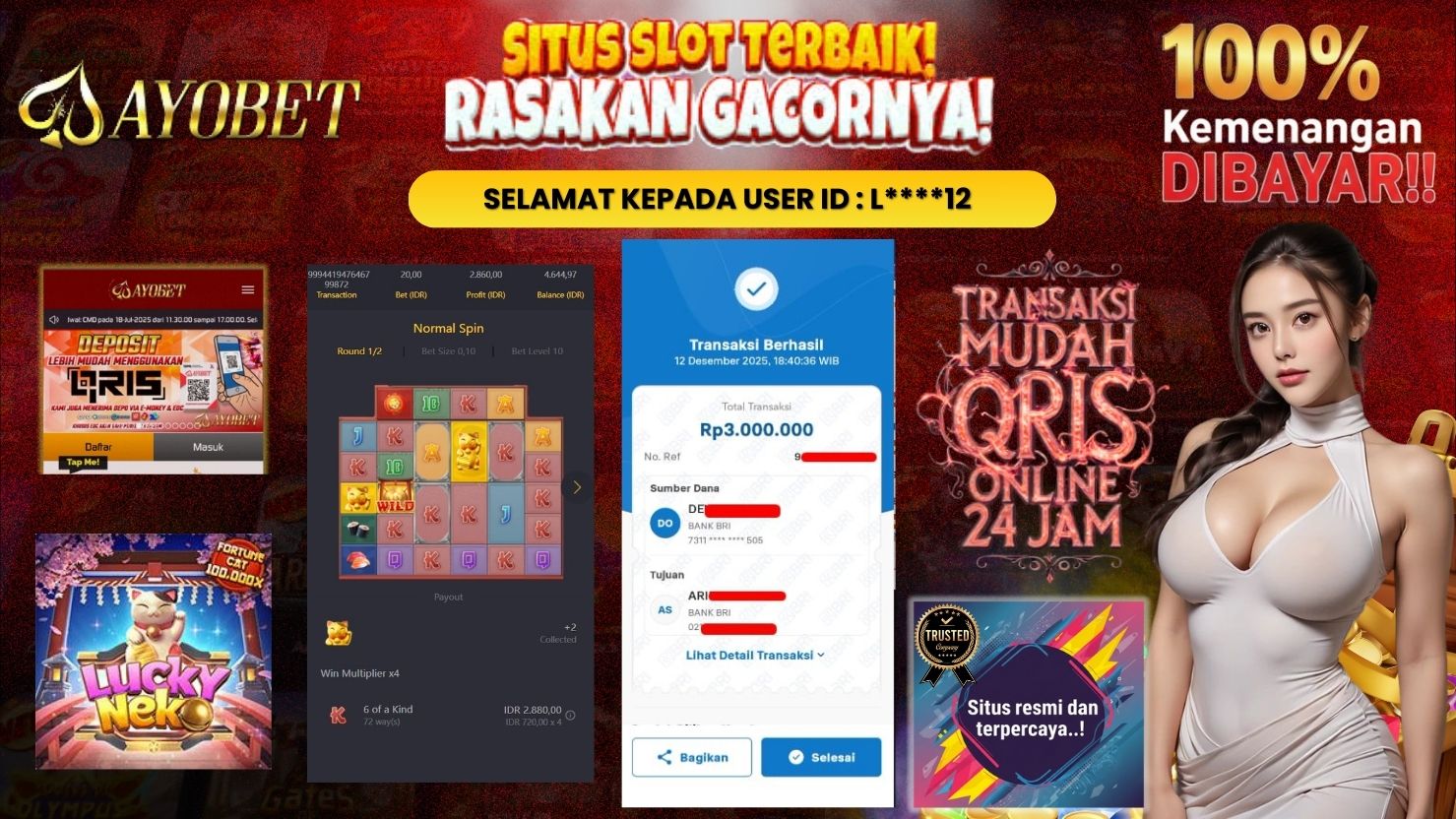 AYOBET JACKPOT SLOT LUCKY NEKO